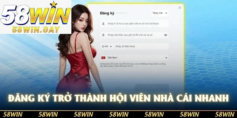 Đăng ký trở thành hội viên nhà cái nhanh chóng không cầu kỳ